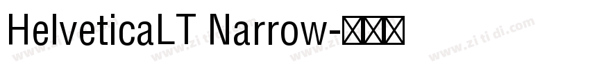 HelveticaLT Narrow字体转换